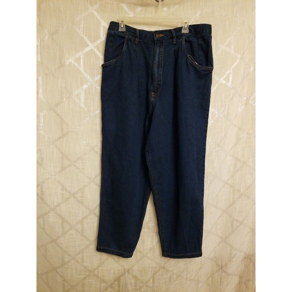 Hunters Run Jeans Women's Size 16/18 Pull On Elastic Waist 34 Denim Vintage